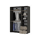 Шкаф 3-х ств. Эдинбург ШК-03 - Дуб крафт серый / Железный камень (Стендмебель), фото 2