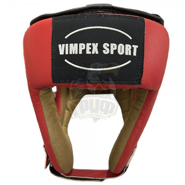 Шлем боксерский Vimpex Sport ПУ (красный) (арт. 5001)