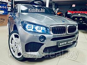 Детский электромобиль Electric Toys BMW Х6 LUX 4x4 (серый автокраска) 2021г