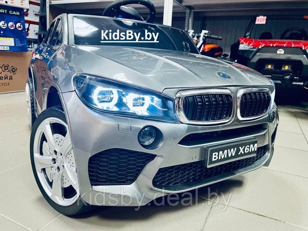 Детский электромобиль Electric Toys BMW Х6 LUX 4x4 (серый автокраска) 2021г - фото 1 - id-p137167964