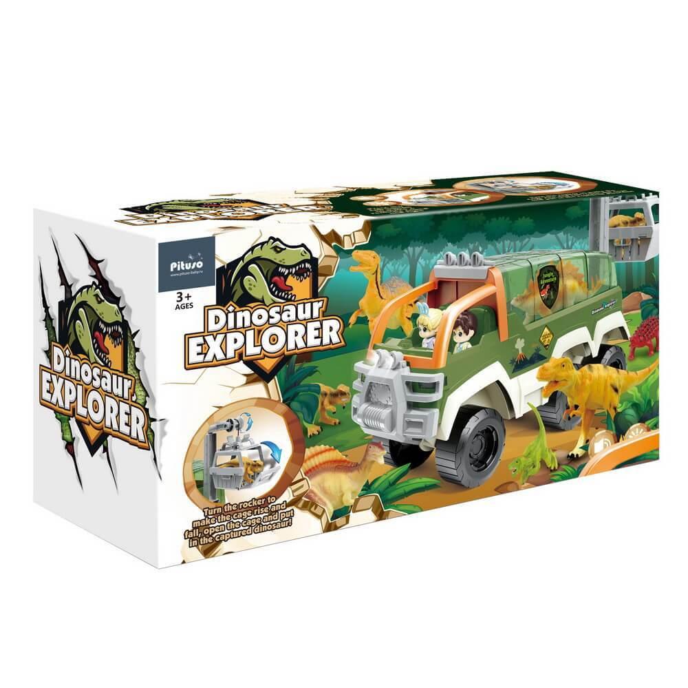 PITUSO Игровой набор Машина с динозаврами Dinosaur Explorer - фото 3 - id-p219318548