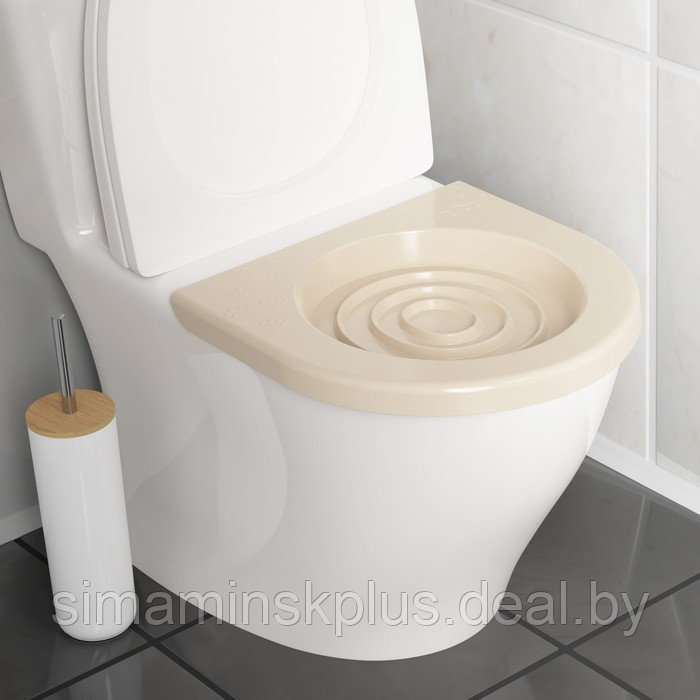 Туалет для приучения кошек к унитазу 39,2 х 38,7 х 3 см, коричневый - фото 6 - id-p219320119