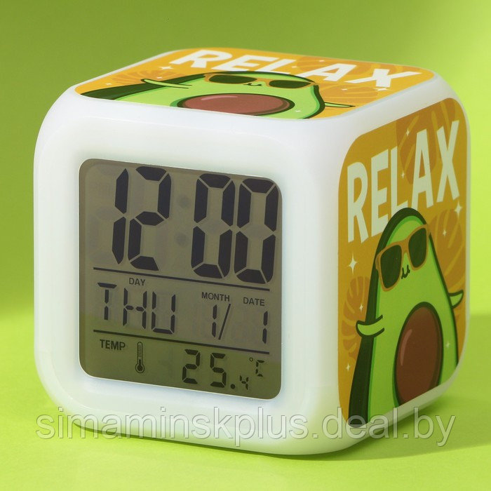 Электронные часы-будильник «Relax», с подсветкой - фото 1 - id-p219320033