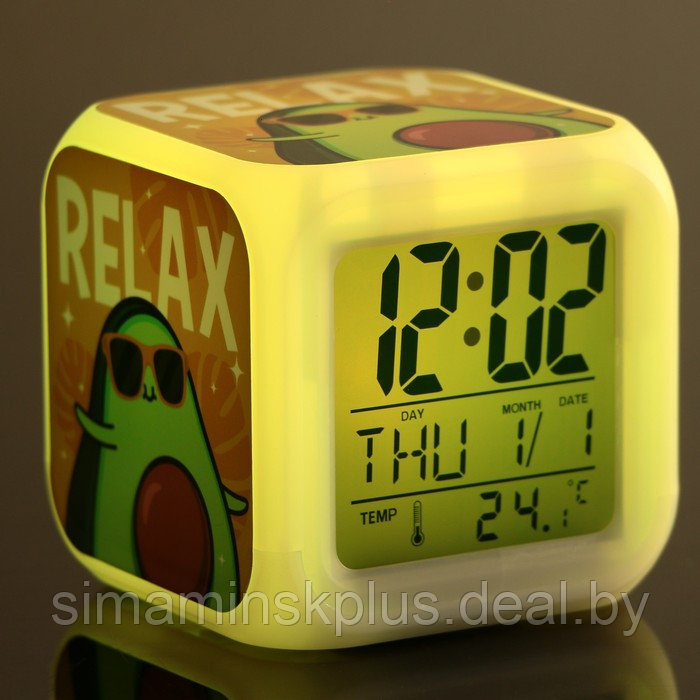 Электронные часы-будильник «Relax», с подсветкой - фото 8 - id-p219320033