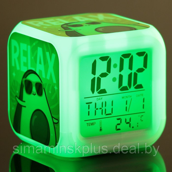 Электронные часы-будильник «Relax», с подсветкой - фото 9 - id-p219320033