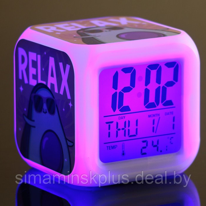 Электронные часы-будильник «Relax», с подсветкой - фото 10 - id-p219320033