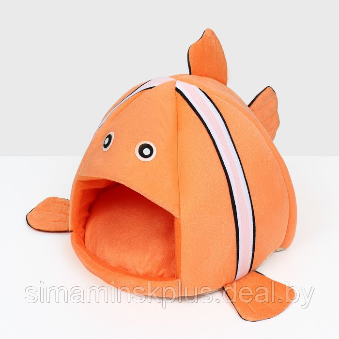 Домик для животных "Рыбка-клоун", 31 х 30 х 28 см, оранжевый - фото 4 - id-p219320079