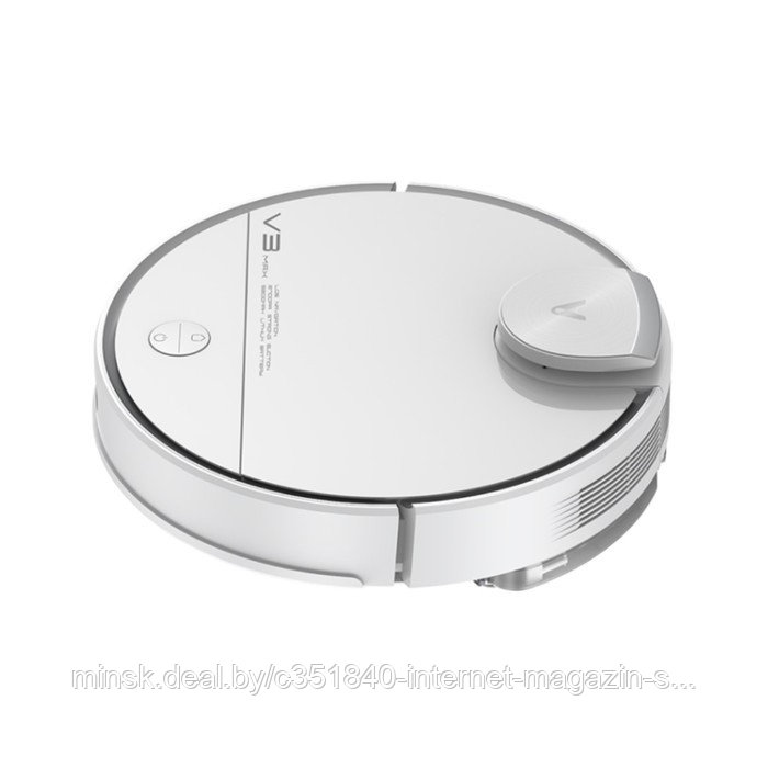 Робот-пылесос Viomi Robot Vacuum V3 Max, 40 Вт, сухая/влажная уборка, 0.4/0.2 л, белый - фото 4 - id-p219320051