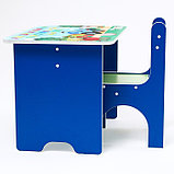 Комплект мебели «Синий трактор», стол и стул, фото 2
