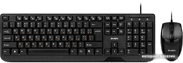 Клавиатура + мышь SVEN KB-S330C (черный) - фото 1 - id-p219319496