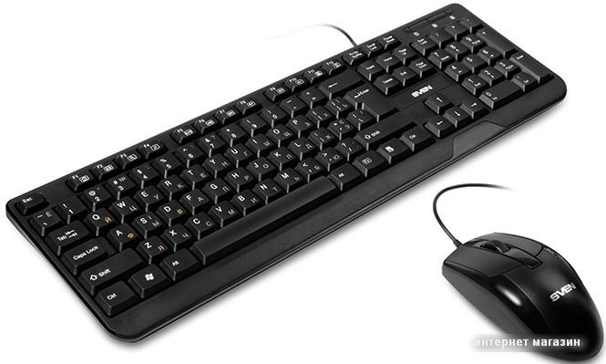 Клавиатура + мышь SVEN KB-S330C (черный) - фото 2 - id-p219319496