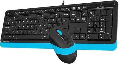 Клавиатура + мышь A4Tech Fstyler F1010 (черный/синий), фото 3