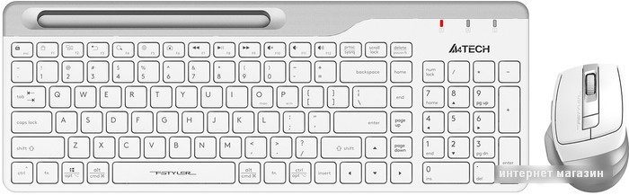 Клавиатура + мышь A4Tech Fstyler FB2535C (белый) - фото 1 - id-p219319502