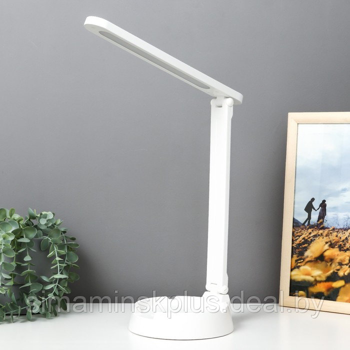 Лампа настольная "Офис" LED 3 режима 5Вт USB белый 15,5х30х36 см - фото 1 - id-p219320973