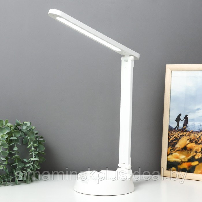 Лампа настольная "Офис" LED 3 режима 5Вт USB белый 15,5х30х36 см - фото 2 - id-p219320973