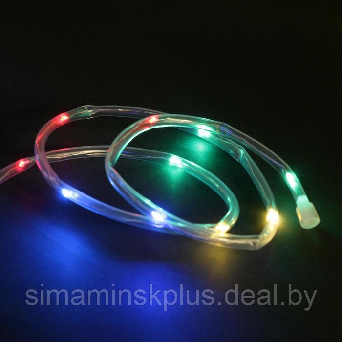 LED шнур «Эра» 5 м , прозрачная нить, свечение мульти, 1 режим, солнечная батарея - фото 1 - id-p219320830