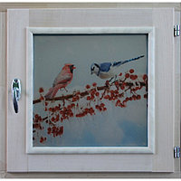 Окно «Зима», 30 × 30 см, однокамерный стеклопакет, уплотнитель