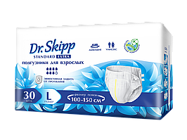 Подгузники для взрослых Dr. Skipp Standard Extra L (размер 3, 100-150 см.) 30 шт.