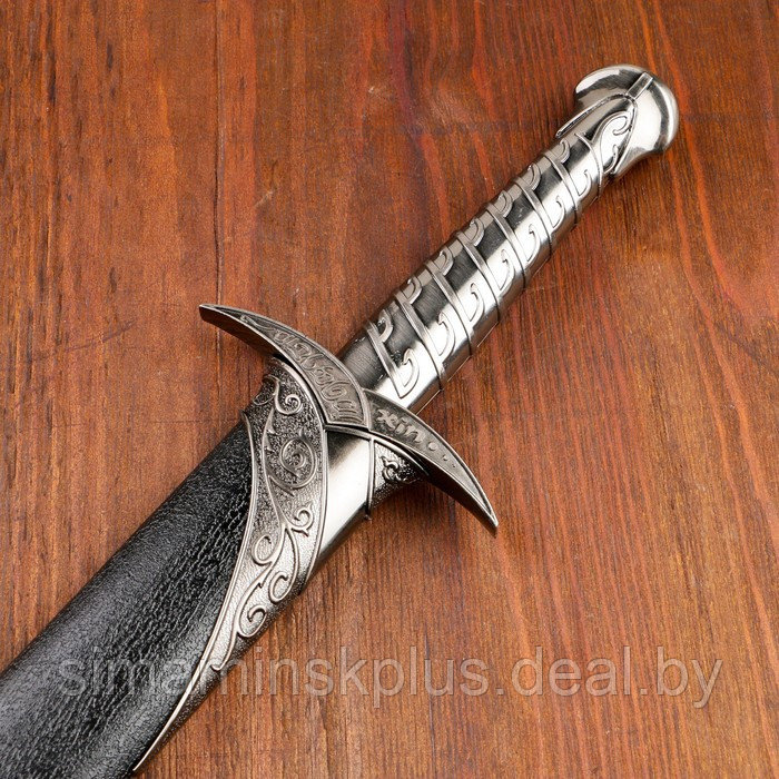 Сувенирный меч "Жало", ножны с металлической окантовкой, чёрные, 60 см - фото 4 - id-p219321447
