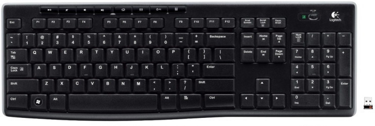 Клавиатура Logitech Wireless Keyboard K270 - фото 1 - id-p219318678