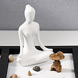Сад Дзен "Медитация - инь-ян" песок+свеча+аромапалочка 29,5х19,8х12 см, фото 4
