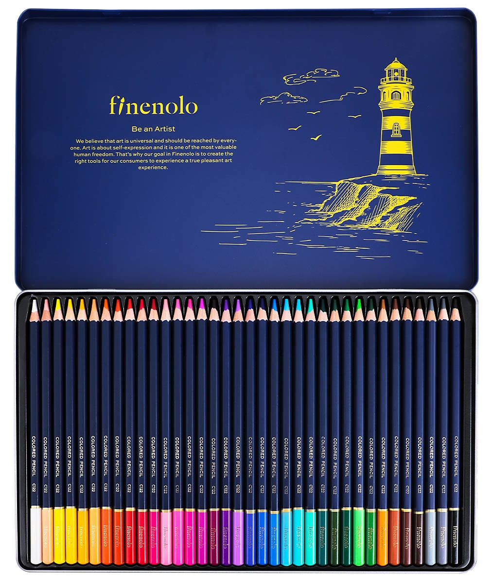 Карандаши цветные DELI "Finenolo" 36 цветов в металлическом пенале (Цена с НДС) - фото 1 - id-p129882305