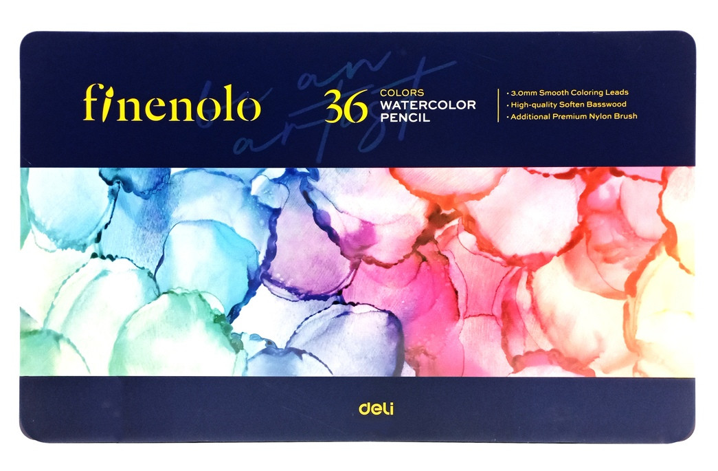 Карандаши цветные DELI "Finenolo" 36 цветов в металлическом пенале (Цена с НДС) - фото 3 - id-p129882305