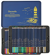 Карандаши цветные акварельные DELI "Finenolo" 48 цветов в металлическом пенале (Цена с НДС)