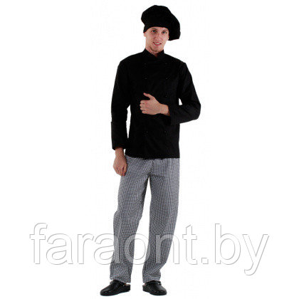 Куртка шеф-повара черная мужская - фото 1 - id-p219322426