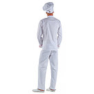 Куртка шеф-повара белая мужская с манжетом (отделка красный кант), фото 2
