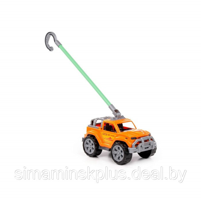 Автомобиль-каталка «Легионер» с ручкой, цвет оранжевый - фото 5 - id-p219322521