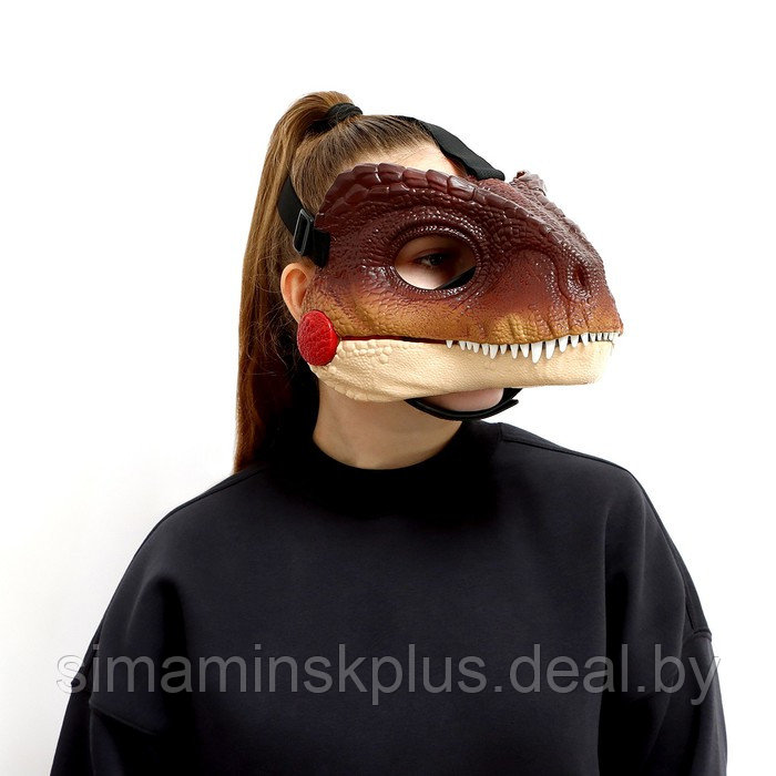 Интерактивная маска динозавра "Раптор", звуковые эффекты работает от батареек - фото 7 - id-p219322591