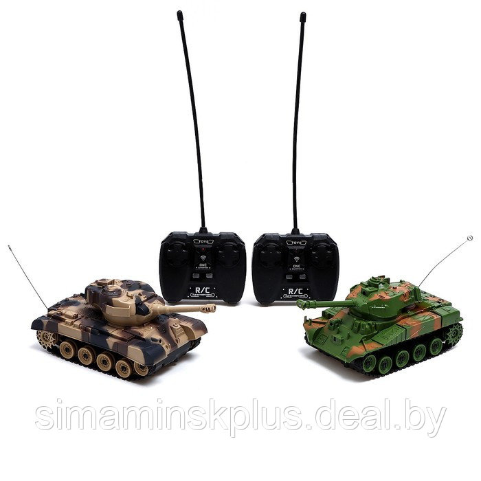 Танковый бой «Военная стратегия», на радиоуправлении, 2 танка, свет и звук - фото 8 - id-p219322659