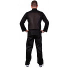 Куртка шеф-повара мужская длинный рукав спинка сетка черная, фото 2