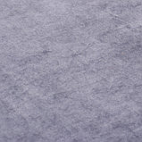 Лоскут Велюр на трикотажной основе,темно-серый 100*180см,80%хл,20%п/э, фото 2