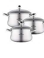 Набор посуды Bella Cucina 6 пр. арт.BC-2142 1,9л, 2,7л, 3,6л