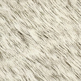 Лоскут Мех на трикотажной основе, 100*150см,цвет белый с серым, фото 2
