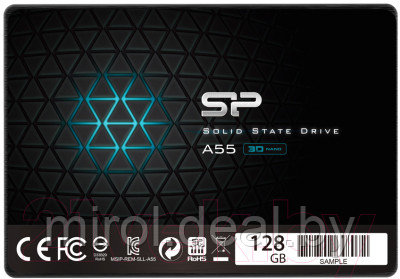 SSD диск Silicon Power Ace A55 128GB (SP128GBSS3A55S25) - фото 1 - id-p219325475