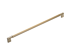 Ручка мебельная CEBI A1243 480 мм STRIPED (в полоску) цвет PC35 матовое золото полимер