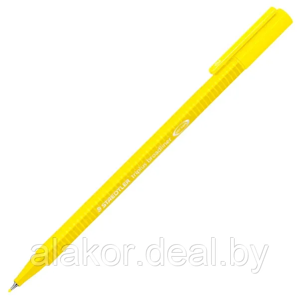 Ручка капиллярная Pentel Brush Sign pen, , 0.3мм, цвет желтый, корпус желтый - фото 1 - id-p219330213