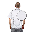 Куртка шеф-повара премиум белая рукав длинный с манжетом мужская (отделка боровый кант), фото 2