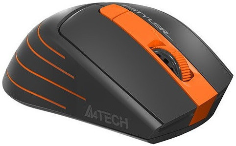 Мышь A4Tech Fstyler FG30 (черный/оранжевый) - фото 4 - id-p219319001