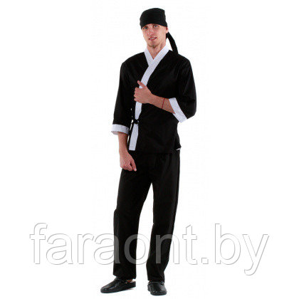Куртка сушиста черная с отделкой белого цвета - фото 1 - id-p219333298