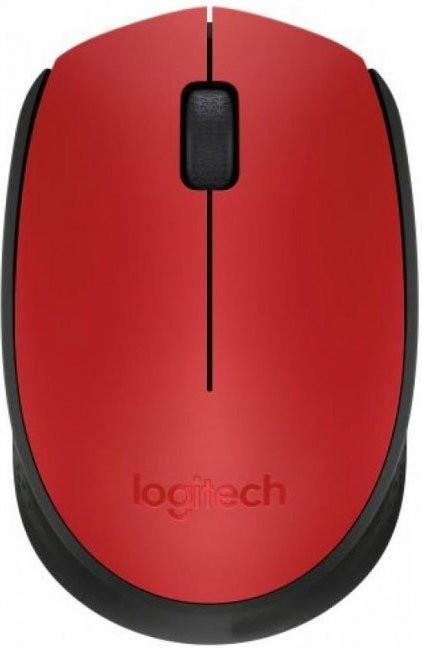 Мышь Logitech M171 Wireless Mouse красный/черный [910-004641] - фото 1 - id-p219319058