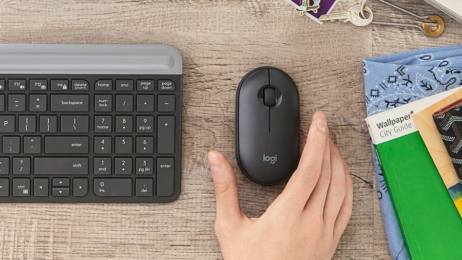 Мышь Logitech M350 Pebble (графит) - фото 6 - id-p219319073