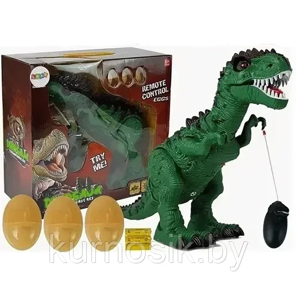 Динозавр Тираннозавр на радиоуправлении, откладывает яйца, 666-17A - фото 1 - id-p219335740