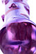 Фиолетовый фаллос из стекла с рельефным стволом, фото 6