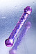 Фиолетовый фаллос из стекла с рельефным стволом, фото 9