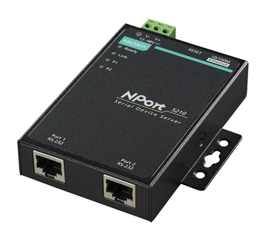 Переходник MOXA NPort 5210. 2 порта RS-232. 1 порт 10/100BaseTX (с БП) - фото 4 - id-p219346022
