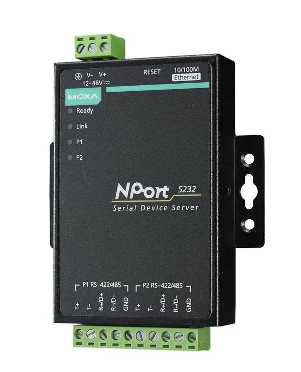 Переходник MOXA NPort 5232. 2 порта RS-422/485. 1 порт 10/100BaseTX - фото 3 - id-p219346025